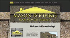 Desktop Screenshot of masonroofing.com